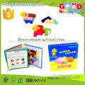 Vente chaude de jouets en bois colorés en forme de jouets OEM intelligent brain storm school toys MDD-1037